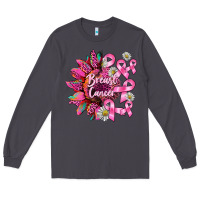Smoke breast cancer sunflower Long Sleeve Tee - BarkalooDesign