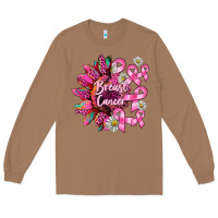 Toasted Coconut breast cancer sunflower Long Sleeve Tee - BarkalooDesign