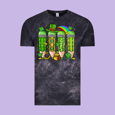 St. Patrick's Day Teacher Pencils Vintage Tee Designed By Artiststas