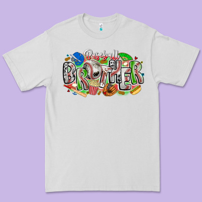 Baseball Brother Premium Tee Designed By Cowhidedigitalart