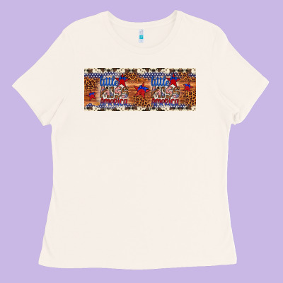 Little Miss America Ladies Tee Designed By Artiststas