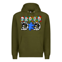 Army Green proud dad Premium Hoodie - AdoDesignShop