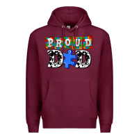 Burgundy proud dad Premium Hoodie - AdoDesignShop