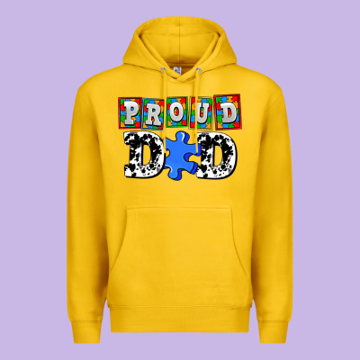Proud Dad Premium Hoodie Designed By Adodesignshop