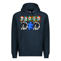 Navy proud dad Premium Hoodie - AdoDesignShop