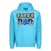 Ocean Blue proud dad Premium Hoodie - AdoDesignShop