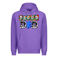 Purple proud dad Premium Hoodie - AdoDesignShop