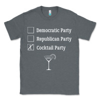Charcoal Heather democratic republican cocktail party funny Classic Tee - artisFamous