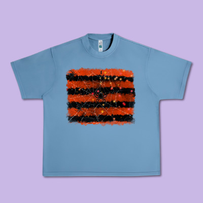 Halloween Spider Backround Urban Heavy Tee Designed By Ranaportraitstore
