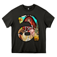 Asphalt farm life alphabet lowercase letters a Heavy Core Tee - BundleAndBundleShop