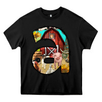Black farm life alphabet lowercase letters a Heavy Core Tee - BundleAndBundleShop