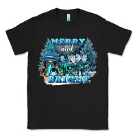 Black merry and bright Classic Tee - FaDigitalArtStudio