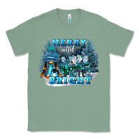 Sage merry and bright Classic Tee - FaDigitalArtStudio