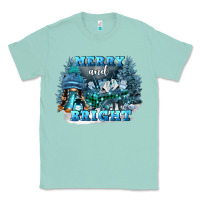 Seafoam merry and bright Classic Tee - FaDigitalArtStudio