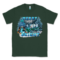 Sports Green merry and bright Classic Tee - FaDigitalArtStudio