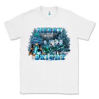 White merry and bright Classic Tee - FaDigitalArtStudio
