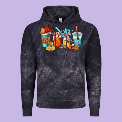 Firefighter Coffee Cups Vintage Hoodie Designed By Adodesignshop