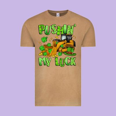 Pushin' My Luck Vintage Tee Designed By Artiststas
