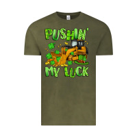 Vintage Olive pushin' my luck Vintage Tee - Artiststas