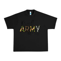 Black proud Army mom Urban Heavy Tee - CowhideDigitalArt