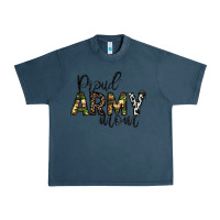 Midnight Navy proud Army mom Urban Heavy Tee - CowhideDigitalArt