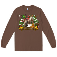 Chestnut christmas donkey candy house Long Sleeve Tee - BarkalooDesign