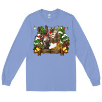 Colony Blue christmas donkey candy house Long Sleeve Tee - BarkalooDesign