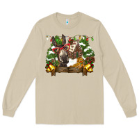 Mushroom christmas donkey candy house Long Sleeve Tee - BarkalooDesign