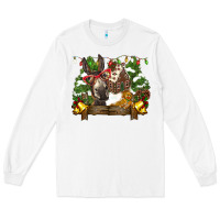 White christmas donkey candy house Long Sleeve Tee - BarkalooDesign