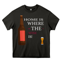 Asphalt HOME IS WHERE THE WINE IS Heavy Core Tee - Bettercallsaul