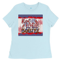Baby Blue red white boujee Ladies Tee - Artiststas