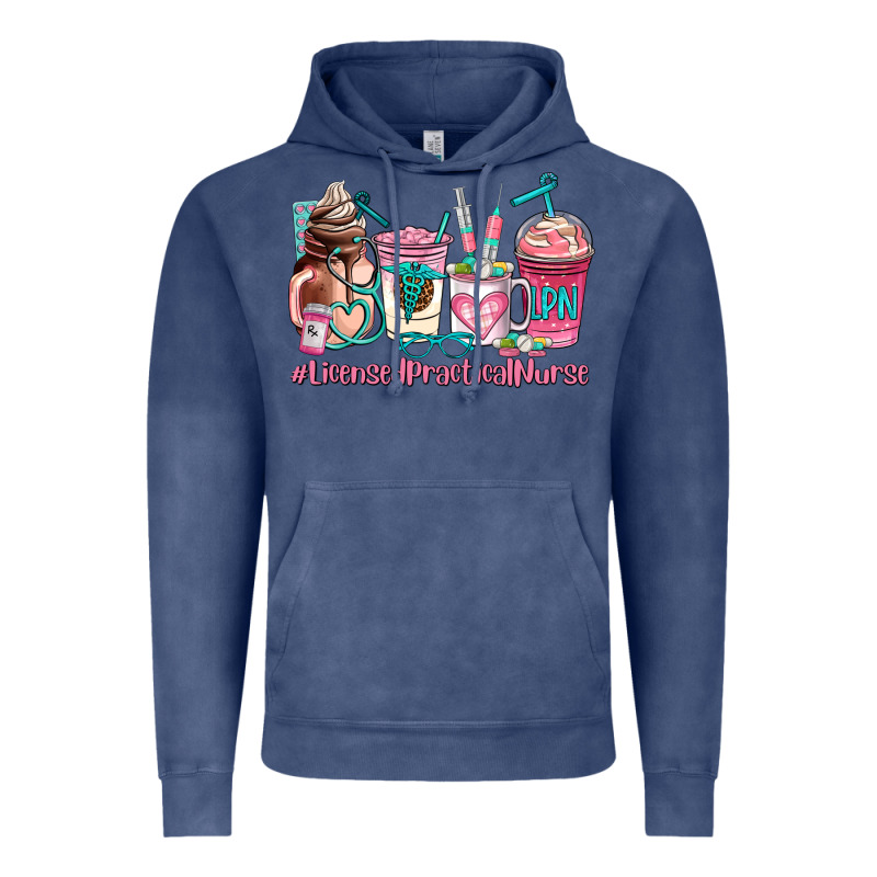 Licensed Practical Nurse  Coffee Cup Vintage Hoodie by AdoDesignShop | Teevron