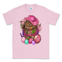 Bubblegum Pink Cowboy Rabbit Easter Classic Tee - BundleAndBundleShop