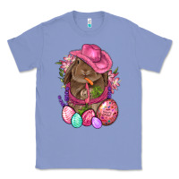 Colony Blue Cowboy Rabbit Easter Classic Tee - BundleAndBundleShop