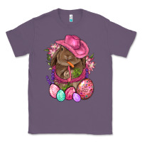 Lavender Cowboy Rabbit Easter Classic Tee - BundleAndBundleShop
