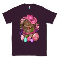 Plum Cowboy Rabbit Easter Classic Tee - BundleAndBundleShop