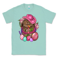 Seafoam Cowboy Rabbit Easter Classic Tee - BundleAndBundleShop