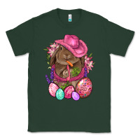Sports Green Cowboy Rabbit Easter Classic Tee - BundleAndBundleShop