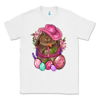 White Cowboy Rabbit Easter Classic Tee - BundleAndBundleShop