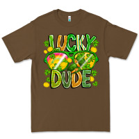 Cacao Lucky Dude Premium Tee - CowhideDigitalArt