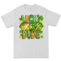 Dove Grey Lucky Dude Premium Tee - CowhideDigitalArt