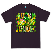 Plum Lucky Dude Premium Tee - CowhideDigitalArt
