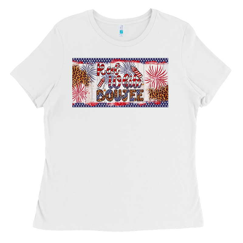Red White Boujee Ladies Tee by Artiststas | Teevron