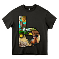Asphalt farm life alphabet lowercase letters b Heavy Core Tee - BundleAndBundleShop