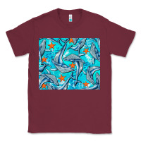Burgundy humpback whale mousepad Classic Tee - BarkalooDesign