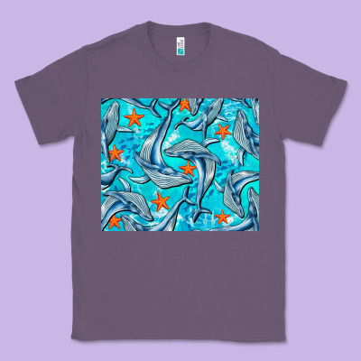 Humpback Whale Mousepad Classic Tee Designed By Barkaloodesign