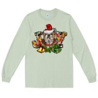 Matcha Christmas joy english bulldog Long Sleeve Tee - BarkalooDesign