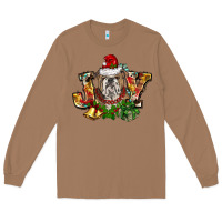 Toasted Coconut Christmas joy english bulldog Long Sleeve Tee - BarkalooDesign