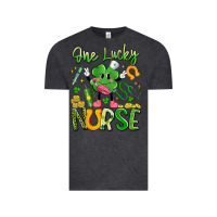 Vintage Black one lucky nurse Vintage Tee - Artiststas