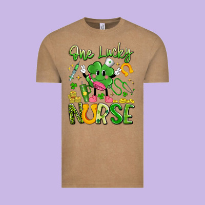 One Lucky Nurse Vintage Tee Designed By Artiststas
